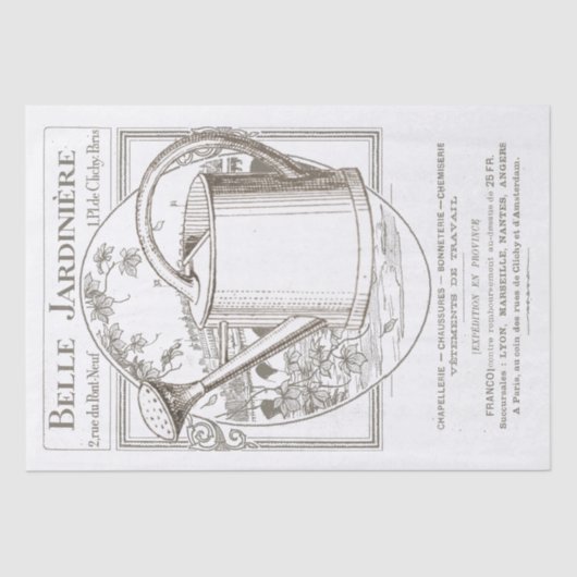 Papier Mousseline Vintage Paris Poster Waters Can Decoupage (Recto)