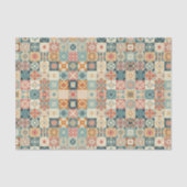 Papier Mousseline Vintage, patchwork, paré (Recto)