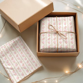 Papier Mousseline Vintage Pink Roses 