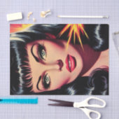 Papier Mousseline Vintage Pulp Girl (Artisanat)