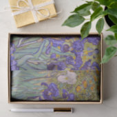 Papier Mousseline Vintage Purple Iris Peinture (Cadeau)