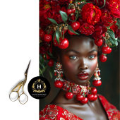 Papier Mousseline Vintage Red Cherry Découpage afro-américain