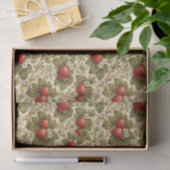Papier Mousseline Vintage Red Strawberries (Cadeau)