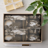 Papier Mousseline Vintage Rodeo Cowboys Russe Pays Ouest (Cadeau)