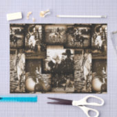 Papier Mousseline Vintage Rodeo Cowboys Russe Pays Ouest (Artisanat)