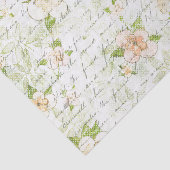 Papier Mousseline Vintage Romance Floral Shabby (Détail)
