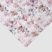 Papier Mousseline Vintage Rose Ephemera Gift  (Détail)