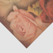 Papier Mousseline Vintage Rose et papillon chic (Détail)