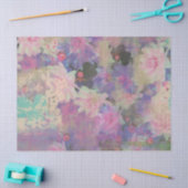 Papier Mousseline Vintage rose pourpre dentelle belle fleur  (Artisanat)