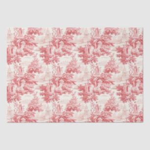 Papier Mousseline Vintage rouge toile de joie