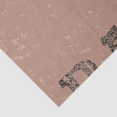 Papier Mousseline Vintage Rustic Western Taureau Brown (Détail)