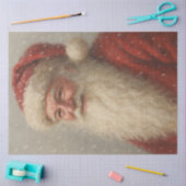Papier Mousseline Vintage Santa Claus Christmas Decoupage (Artisanat)