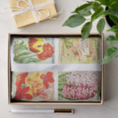 Papier Mousseline Vintage Seed Packet Collection Decoupage Collage (Cadeau)