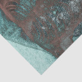 Papier Mousseline Vintage Skeletal Xray Turquoise Texture Brown (Détail)