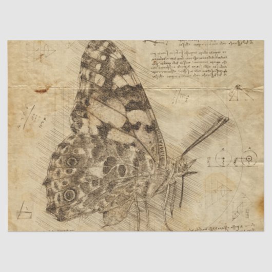 Papier Mousseline Vintage | Style rustic Decoupage (Recto)