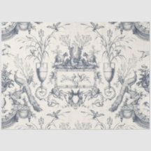 Vintage toile française Paon et ferme de campagne 