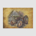 Papier Mousseline Vintage tracteur de ferme Old Barn Shed<br><div class="desc">Vintage</div>