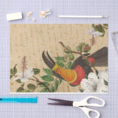 Papier Mousseline Vintage Tropical Toucan (Artisanat)