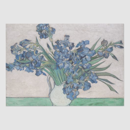 Papier Mousseline Vintage Vincent Van Gogh Irises (Recto)