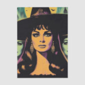 Papier Mousseline Vintage Witch (Recto)