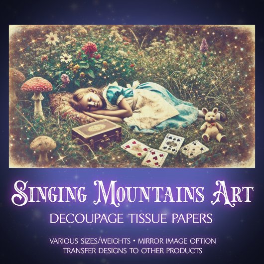 Papier Mousseline Vintage Wonderland Dreams Decoupage