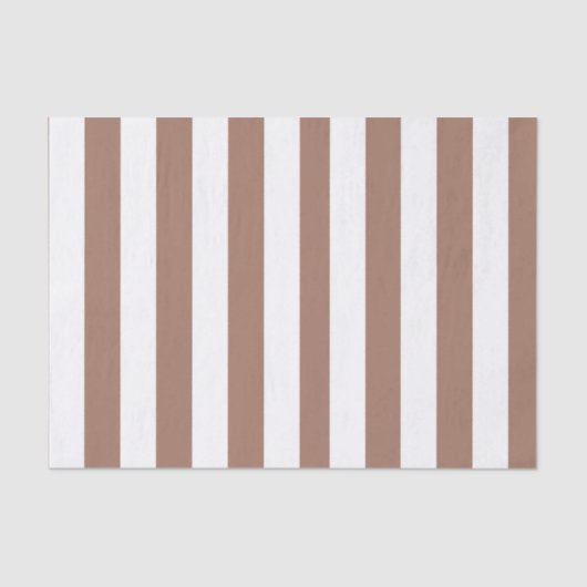 Papier Mousseline Vintages bandes verticales Mocha Mousse Blanc (Recto)