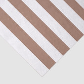 Papier Mousseline Vintages bandes verticales Mocha Mousse Blanc (Détail)