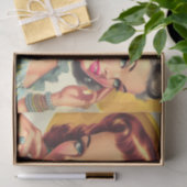 Papier Mousseline Vintages mignonnes filles à la broche (Cadeau)