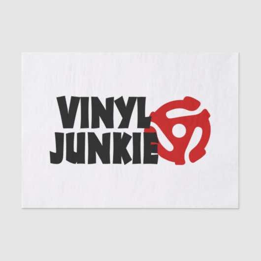 Papier Mousseline Vinyl Junkie (Recto)