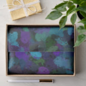 Papier Mousseline Violet, bleu et noir Abstrait (Cadeau)