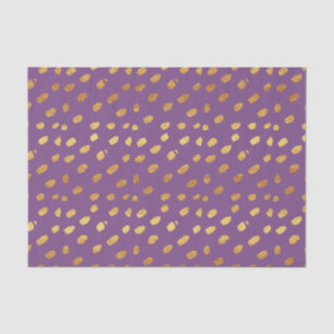 Papier Mousseline Violet et Or