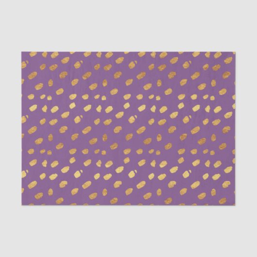 Papier Mousseline Violet et Or (Recto)