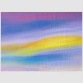 Papier Mousseline Violet Moderne et Rayon Doré Abstrait (Recto)