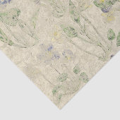 Papier Mousseline Violets botaniques Vintages à fleurs pressées (Détail)