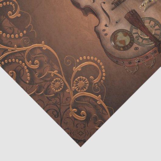 Papier Mousseline Violon à vapeur (Détail)