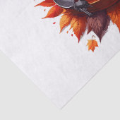 Papier Mousseline Violon dans le lit des feuilles (Détail)