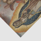 Papier Mousseline Virgen de Guadalupe con Juan Diego, école mexicain (Détail)