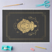 Papier Mousseline Virgo Zodiac Black and Gold Mysical Horoscope (Artisanat)