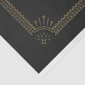 Papier Mousseline Virgo Zodiac Black and Gold Mysical Horoscope (Détail)