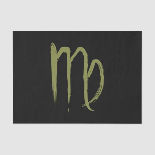 Papier Mousseline VIRGO Zodiaque Anniversaire Août Septembre Astrolo (Recto)