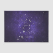 Papier Mousseline Virus pourpre zodiaque | Horoscope d'astrologie co (Recto)