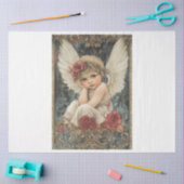 Papier Mousseline Visage angélique (Artisanat)