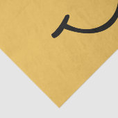 Papier Mousseline Visage Jaune (Détail)