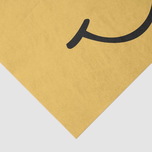 Papier Mousseline Visage Jaune (Détail)