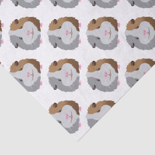 Papier Mousseline visage mignon de cobaye (Détail)