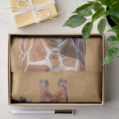 Papier Mousseline Visage mignon de girafe (Cadeau)