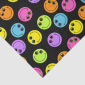 Papier Mousseline Visages colorés sur le noir (Détail)