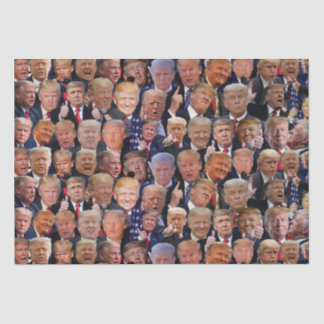 Papier Mousseline Visages Drôles De Trump