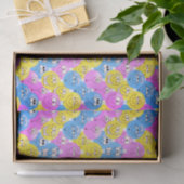 Papier Mousseline Visages en pastel drôles de conception d'Emoji (Cadeau)