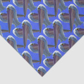 Papier Mousseline Visages pélicans, (Détail)